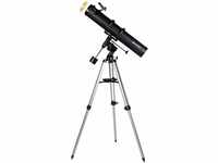 Bresser Spiegelteleskop Galaxia EQ-Sky 114/900 mit Smartphone Kamera Adapter und
