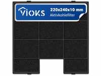 VIOKS Set Aktivkohlefilter 220x240mm Ersatz für Amica PKM KF 17142 KCC705