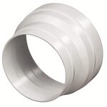 Xavax Reduzierst&uuml;ck f&uuml;r Dunstabzugshaube, Verkleinerung 125 auf 100 mm