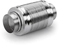 NABER Schalld&auml;mpfer 125 / Aluminium / 125er Rundkanal (4033034)