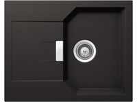 SCHOCK kompakte Küchenspüle 64 x 51 cm Manhattan D-100XS Nero - CRISTALITE schwarze