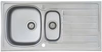 Respekta Dallas Edelstahl Sp&uuml;lbecken / 1,5 Becken Einbausp&uuml;le in 100 x 50