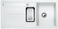 BLANCO METRA 6 S | Granitsp&uuml;le aus SILGRANIT wei&szlig; | Einbauart: Einbau von Oben 