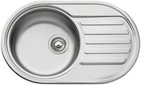 Pyramis 100167014 SR MINI Einbausp&uuml;le Edelstahl, glatt, Weiss, (HxBxT):...