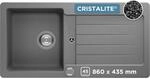 SCHOCK K&uuml;chensp&uuml;le Typos D-100S Croma 86x43,5 cm | Granitsp&uuml;le aus CRISTALITE