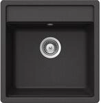 SCHOCK K&uuml;chensp&uuml;le Nemo N-100S in Onyx I kompakte Granitsp&uuml;le f&uuml;r 50 cm