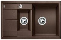 BLANCO METRA 6 S Compact | Granitsp&uuml;le aus SILGRANIT cafe | Einbauart: Einbau von