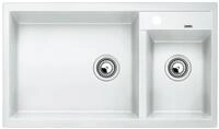 BLANCO METRA 9 | Granitsp&uuml;le aus SILGRANIT wei&szlig; | Einbauart: Einbau von Oben 