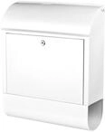 Burg-W&auml;chter Briefkasten Scandic H.460mm B.380mm T.125mm wei&szlig; STA DIN C4