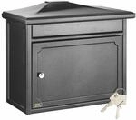 BURG-W&Auml;CHTER Briefkasten ohne Zeitungsfach und Namensschild, Verzinkter Stahl,