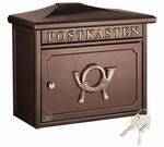 BURG-W&Auml;CHTER Klassischer Briefkasten ohne Zeitungsfach und Namensschild, Verzinkter
