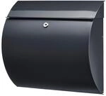 Burg W&auml;chter Burg-W&auml;chter Stahlbriefkasten mit &Ouml;ffnungsstopp, A4 Einwurf-Format,