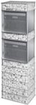 bellissa Briefkasten-Gabione SPL&Uuml;GEN 2-95820 - Postkasten mit 2 Brief- und