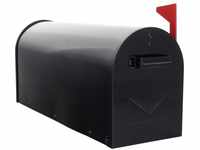 Rottner 217 Briefkasten Mailbox Alu schwarz,Schnappverschluss,mit optischer