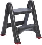 Curver 08605-155-00 Klapptritt, Plastik, anthrazit/rot, 48,6 x 17,2 x 63 cm