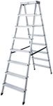 KRAUSE Doppelleiter Dopplo, 2 x 8 Stufen, 120373
