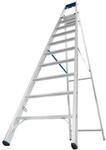 Krause 124562 Aluminium Stufen-Stehleiter Arbeitsh&ouml;he (max.): 4.35m Silber DIN...