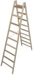 SPROSSEN-DOPPELLEITER, 2 X 9 (HOLZ)