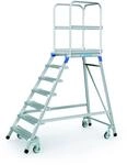 ZARGES Podesttreppe, einseitig 7 Stufen Z600