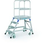 ZARGES Podesttreppe, einseitig 4 Stufen Z600