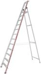 Stufenstehleiter Aluminium 12 Stufen einseitig Plattformh&ouml;he 2790mm 14,5kg mit
