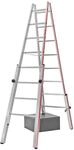Hymer 412316 Treppenstehleiter, 2x8 Sprossen