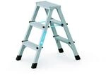 Zarges Eloxierte doppelseitige Stufen, 2 x 3 Sprossen, ZAR41263