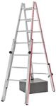 Hymer 412314 Treppenstehleiter, 2x7 Sprossen