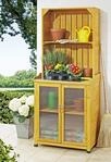 Gartenschrank mit Ablage