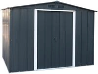 Duramax Metallger&auml;tehaus ECO 8x6, mit Giebeldach, 2 Schiebet&uuml;ren, inkl.