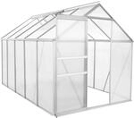 Zelsius Aluminium Gew&auml;chshaus 310 x 190 cm | 6 mm Hohlkammerplatten, UV-best&auml;ndig,