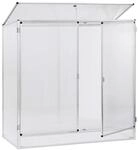 Beckmann Pflanzenhaus, 160 x 77 x 162 cm, Mini Gew&auml;chshaus aus Aluminium & 6mm