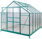 Alu Gew&auml;chshaus Fr&uuml;hbeet Gartenhaus Treibhaus "Den Haag" 7 m&sup2; mit 4...