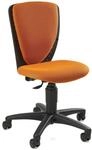 TOPSTAR High S 'Cool Kinderdrehstuhl, Kunststoff, Stahl, Polyester, orange, One Size