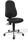 Topstar Drehstuhl Point 60 schwarz mit gepolstertem R&uuml;cken ohne Armlehnen