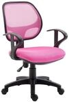 IDIMEX Schreibtischstuhl Kinder COOL, Pink - drehbarer B&uuml;rostuhl f&uuml;r...