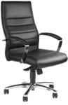 Topstar Designer-Luxus-Chefsessel, B&uuml;rostuhl, Leder, schwarz