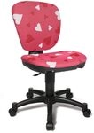 TOPSTAR Kinder B&uuml;rostuhl Drehstuhl MAXX Kid Herzchen pink Kinderdrehstuhl