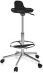 hjh OFFICE 665160 Arbeitshocker TOP Work 03 Hartschaum Stehhilfe Arbeitsstuhl mit