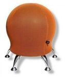 Topstar Wellnessstuhl/Sitzball/Hocker SITNESS 5 Stoff orange Chrom