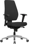 AMSTYLE B&uuml;rostuhl Darius mit Stoff-Bezug in Schwarz, Design Schreibtisch-Stuhl mit