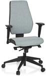 hjh OFFICE 608822 Profi B&uuml;rostuhl PRO-TEC 500 Stoff Hellgrau Drehstuhl ergonomisch,