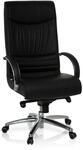 hjh OFFICE 600953 Chefsessel XXL F 400 Leder Schwarz, B&uuml;rostuhl bis 150 kg