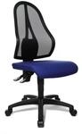 Topstar Open Point P B&uuml;rostuhl, Schreibtischstuhl, Stoff, 58 x 48 x 111 cm, blau