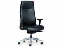 Rovo Chair Bürostuhl/Chefsessel ROVO XL Echtleder schwarz