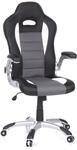 hjh OFFICE 621710 Chefsessel Game Sport Kunstleder Grau/Schwarz Gaming Stuhl