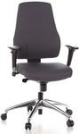 hjh OFFICE 608030 Profi B&uuml;rostuhl PRO-TEC 200 Stoff Grau Drehstuhl ergonomisch, Arm-