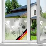 d-c-fix Fensterfolie Blossom - 45 cm x 1,5 m &ndash; statische Sichtschutzfolie mit