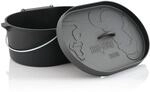 BBQ-Toro Dutch Oven 9,3 Liter | Gusseisen Kochtopf ohne F&uuml;&szlig;e | bereits...