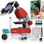 Bresser Junior Einsteiger Mikroskop 40-640x mit Durchlicht LED-Beleuchtung und mit 3